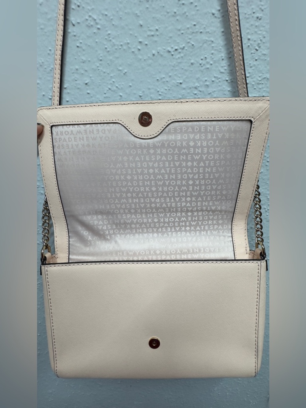 kate spade Black and Blush Two-Tone Chain Shoulder Crossbody - Picture 4 of 4